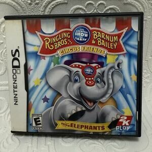 Ringling Bros. and Barnum Bailey Circus Friends Asian Elephants DS- CASE/No Game